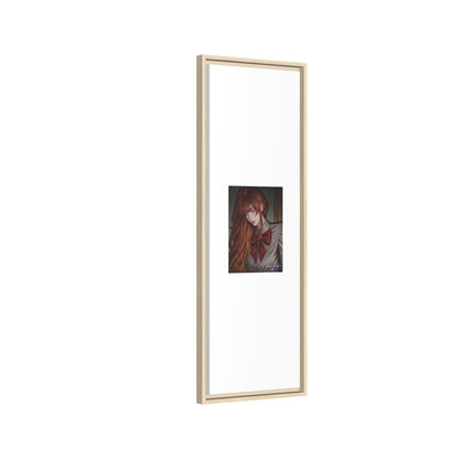 Framed Matte Canvas Print — Gothic Redhead Portrait