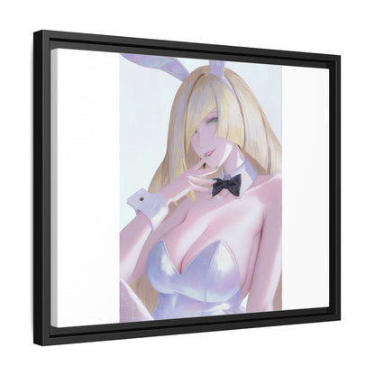Bunny Girl Matte Canvas Print Framed — Sexy Anime Art Wall Decor