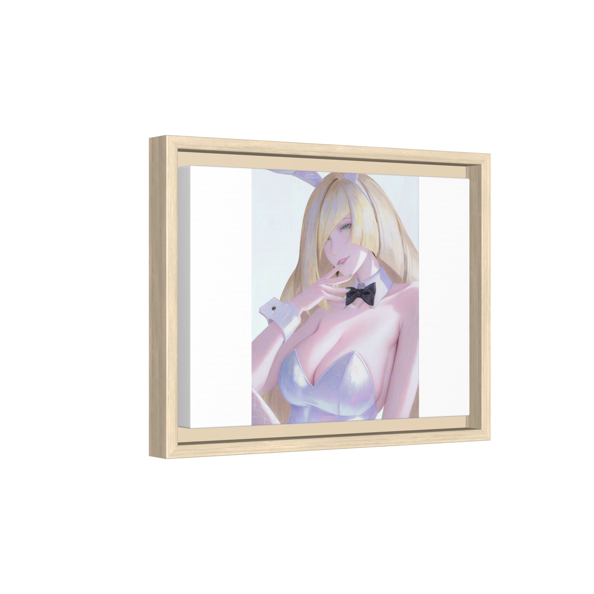 Bunny Girl Matte Canvas Print Framed — Sexy Anime Art Wall Decor