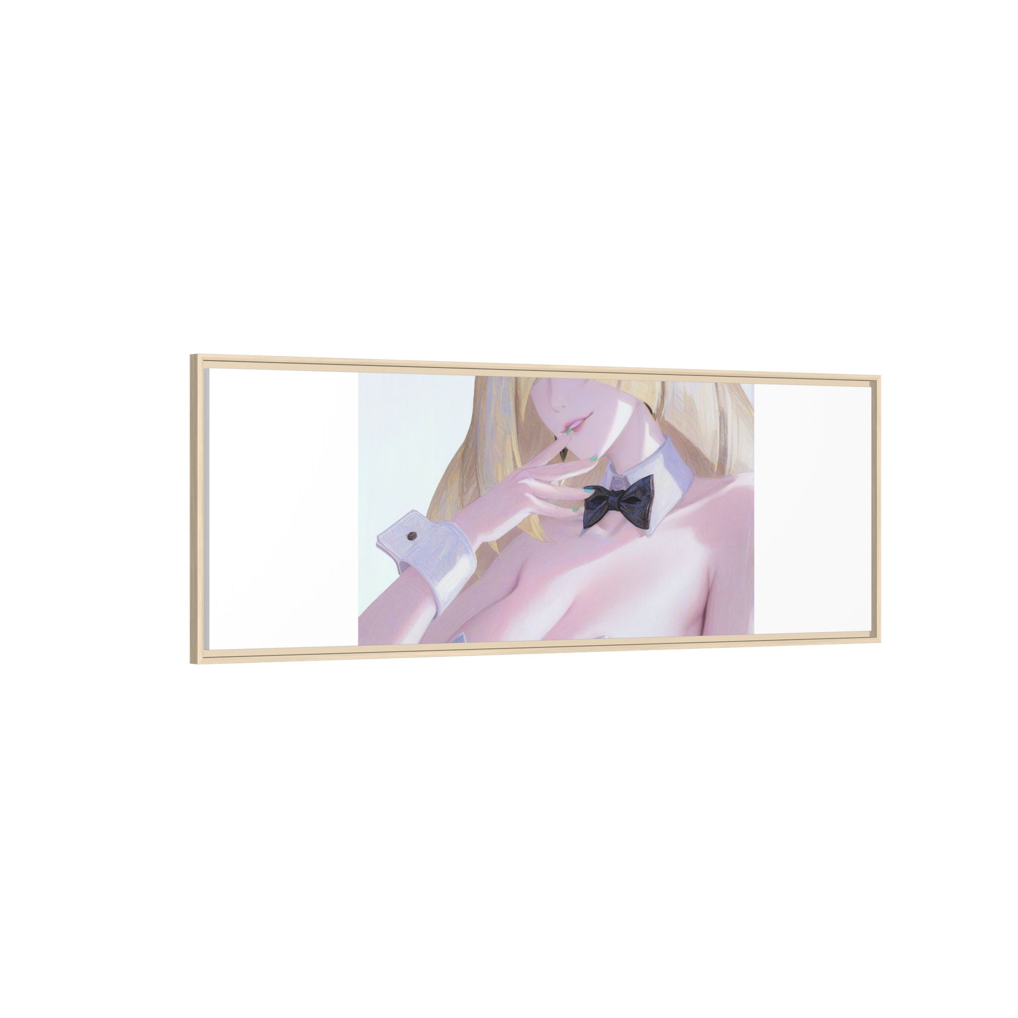 Bunny Girl Matte Canvas Print Framed — Sexy Anime Art Wall Decor