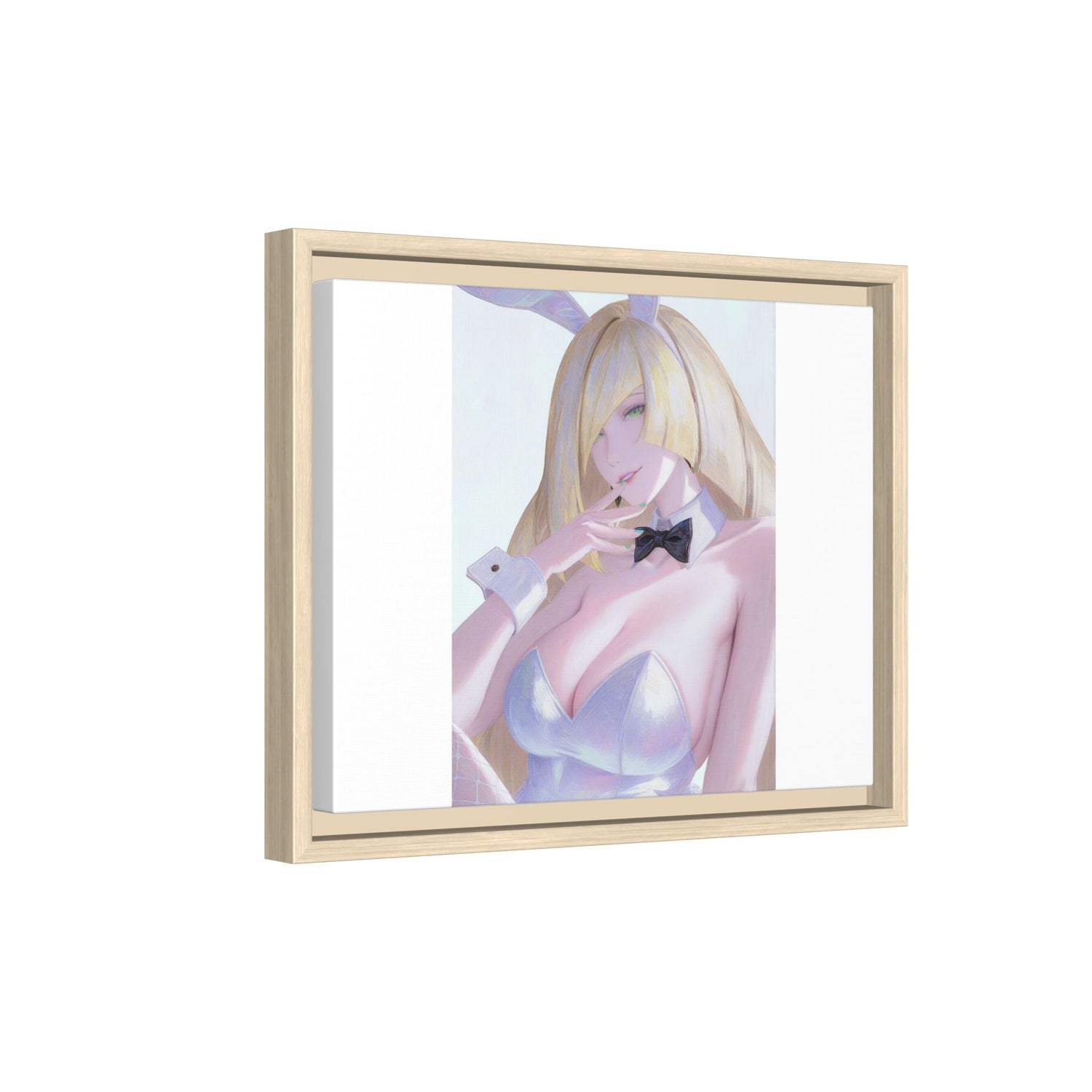 Bunny Girl Matte Canvas Print Framed — Sexy Anime Art Wall Decor