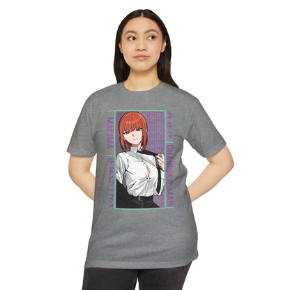 Makima Chainsaw Man Anime Graphic T-Shirt — Japanese Text Design